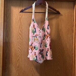 Halter cowgirl top. Size s.
